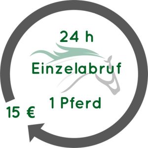 24 h unbegrenzte Rationsberechnung für 1 Pferd. Die Zeit läuft erst NACH Konfiguration des Pferdes